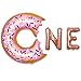 DELIGHTBOX Mapple Balloon 16 Donut One Foil Letter for Donut Theme Party First Birthday PartyRose Gold - Image 3