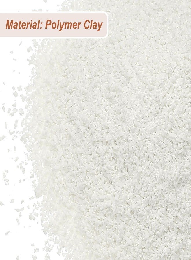 PATIKIL 100g Fake Sprinkles, Polymer Clay Sprinkles Fake Bread Crumbs for Crafts Nail Art DIY Crafts Cake Phone Case Resin Nail Cake Decorating Powder, White - Image 3