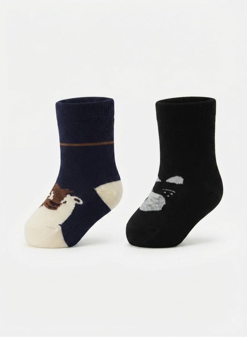 Solo Pack of 2 Cotton Socks