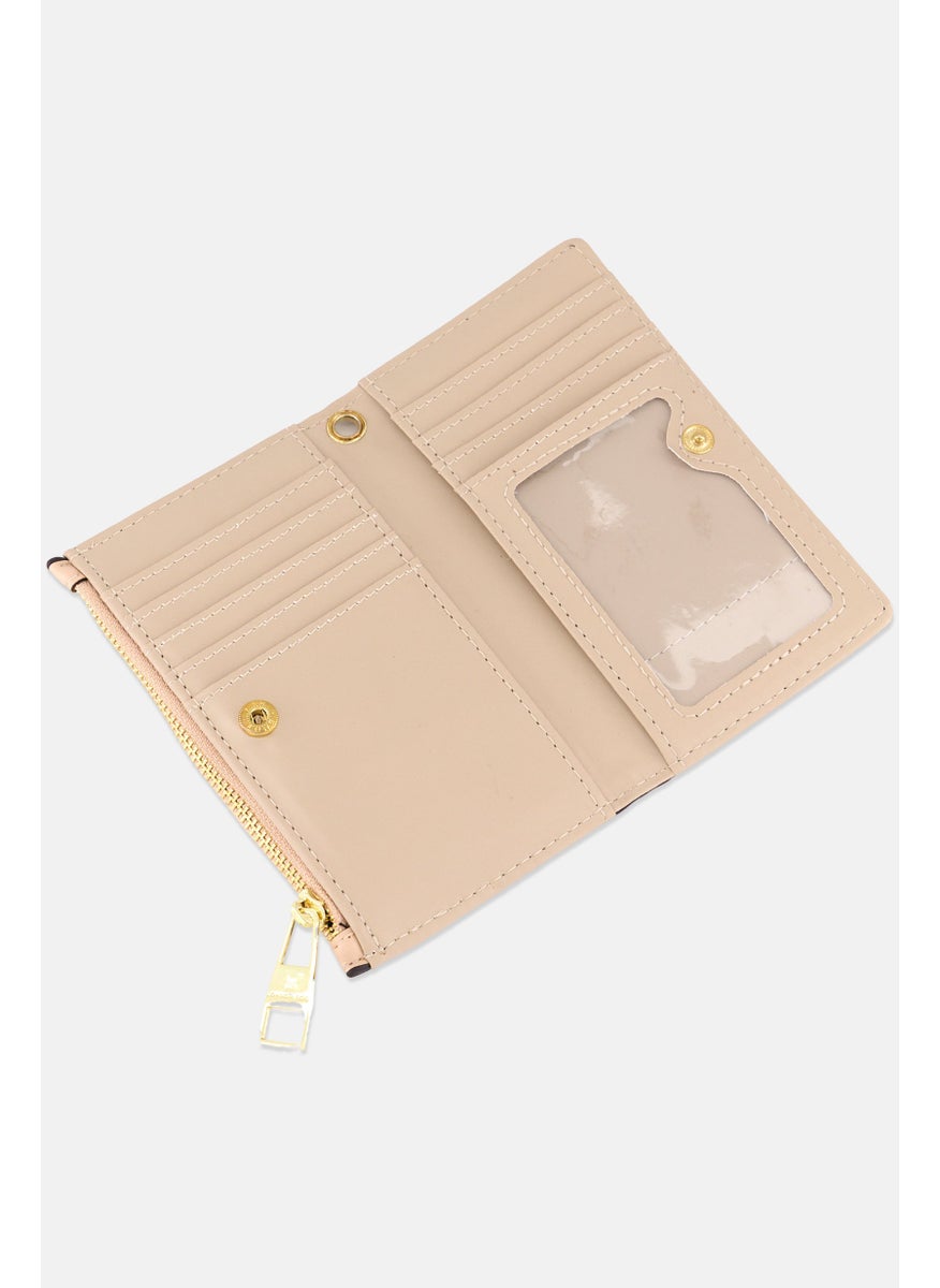 London Fog Women Bifold Wristlet Wallet 8 H x 14 L x 1 W cm, Cream  - Image 2
