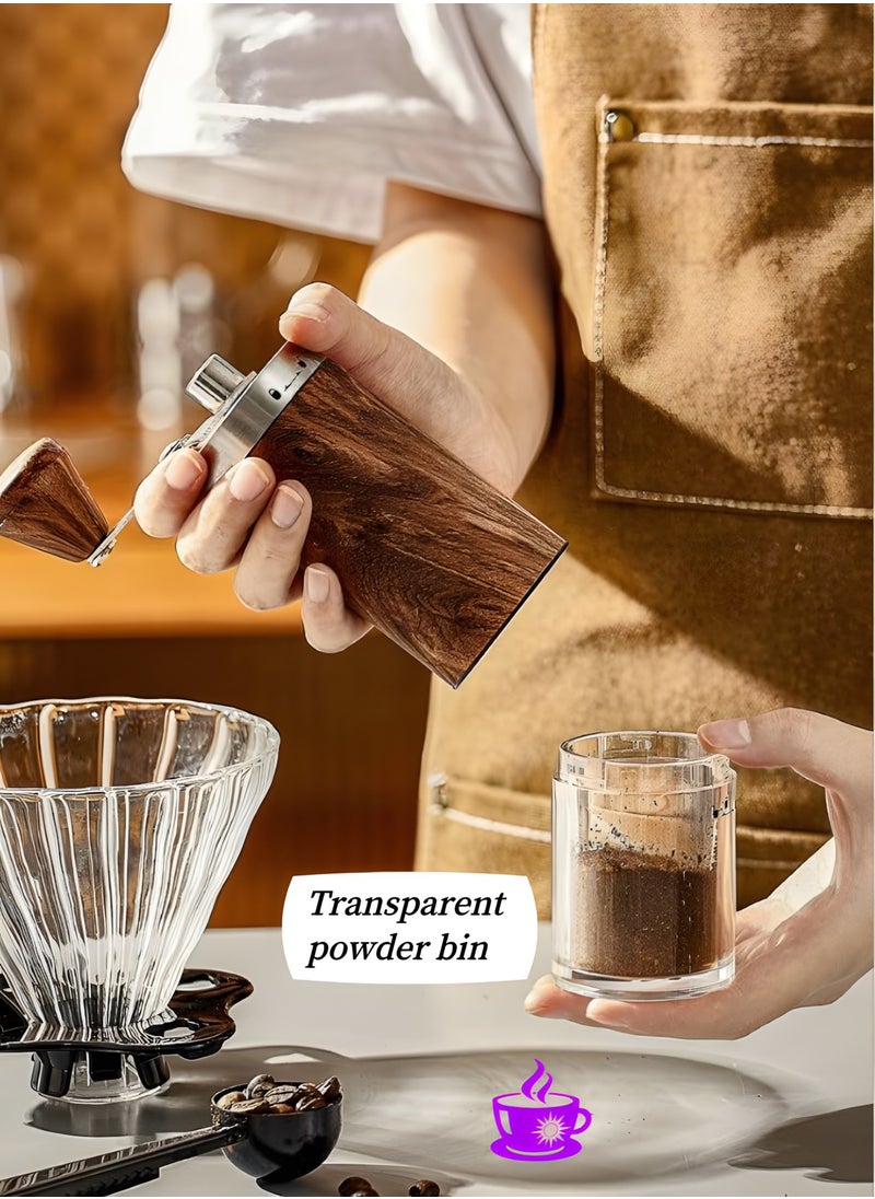 Generic - V60 Coffee Brewing Kit with 600ml Pot & Wooden Grinder | 8-Piece All-in-One Set - Image 1