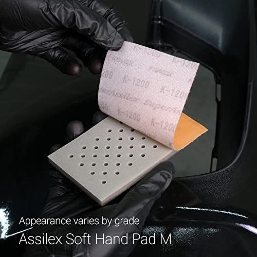 Eagle Abrasives Super Assilex Flexible Sanding Sheet Finishing Starter Kit, SP19115, K600-K1500, 25 Sheets + 1 Foam Hand Block & Interface Pad + 1 M Hand Pad - Image 5