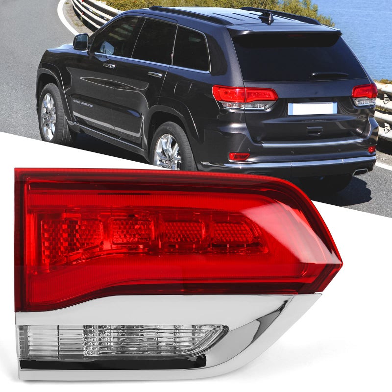 Huray Left Inner Taillight Fit for Jeep Grand Cherokee 20142021 LaredoLimitedOverlandSummit Driver Side Tail Light Lamp Assembly Replacement for 68110047AB CH2802105