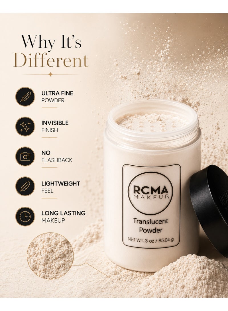 RCMA MAKEUP RCMA Translucent Powder 85.04g - Image 3