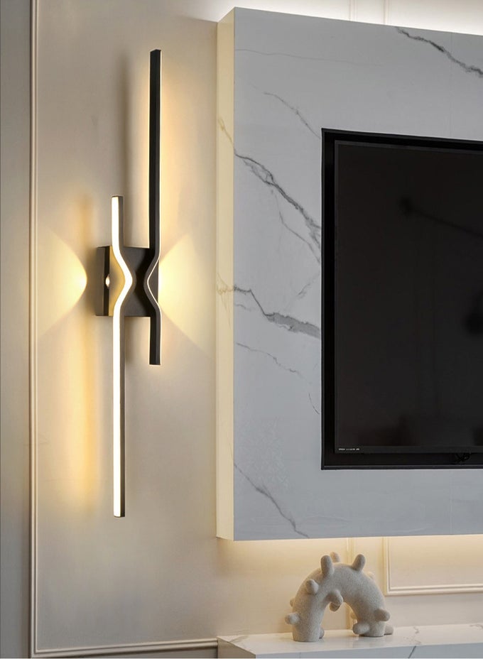 WARM LIGHT-80CMMODERN WALL LIGHTS HOME APPLIANCES NORDIC STYLE LONG LUMEN HOME DECORATION BEDROOM DINING ROOM TV WALL LIGHTING FIXTURESWALL LAMP