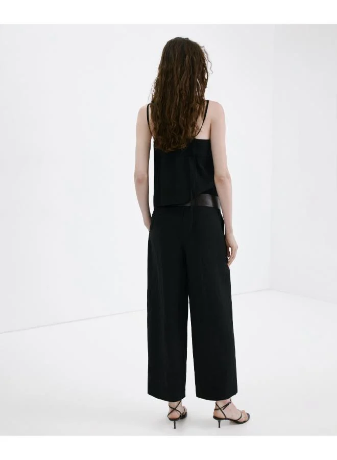 مانجو Lyocell trousers with belt