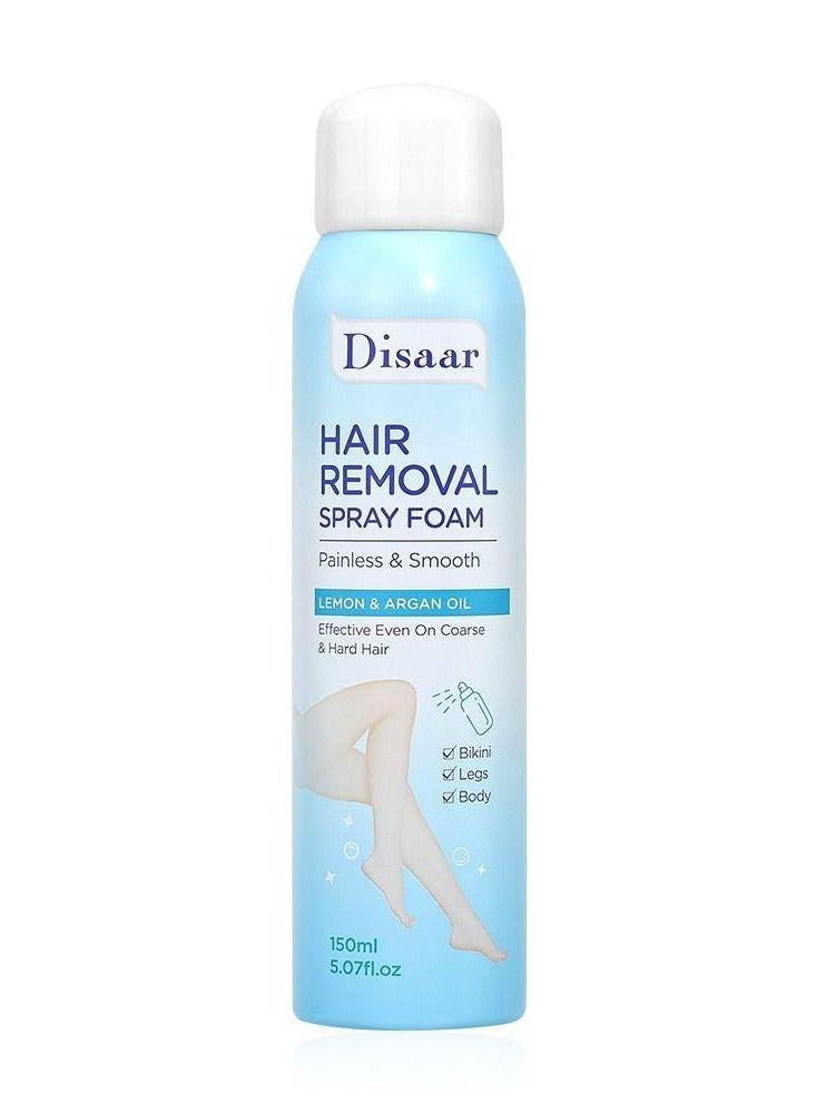 Disaar Hair Removal Spray Foam Painless And Smooth Lemon And Argan Oil 150 ML