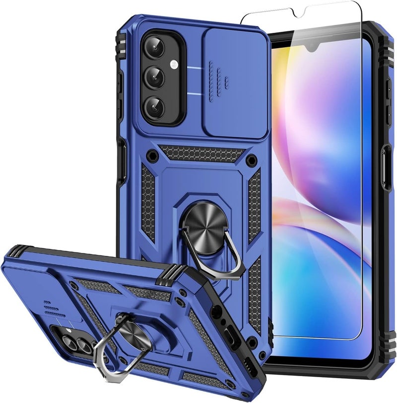 Excefore For Galaxy A14 5G Phone Case, Military Grade Shockproof Cover, Full Body Protection Hard Phone Cases, 16Ft.Drop Tested Cover, With Camera Cover And Magnetic Kickstand, For A14 5G Blue - Image 1