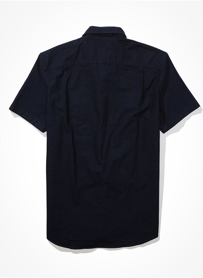 American Eagle - AE Classic Fit Oxford Short-Sleeve Button-Up Shirt - Image 1