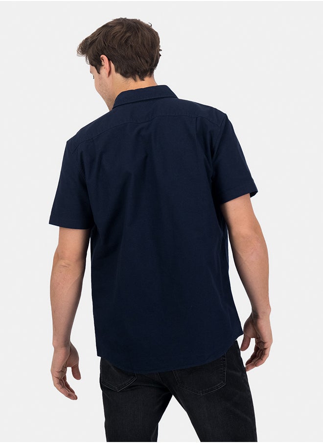 American Eagle - AE Classic Fit Oxford Short-Sleeve Button-Up Shirt - Image 1