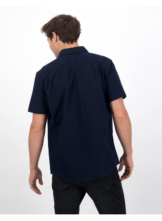 American Eagle AE Classic Fit Oxford Short-Sleeve Button-Up Shirt - Image 4
