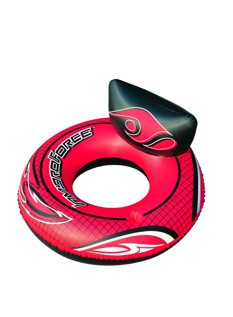 Bestway Swimming Chair Round Pool Float with Headrest Red 119 cm 26-43093