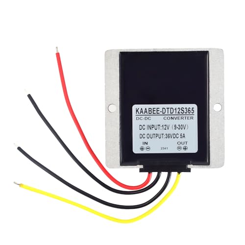 KAABEE 24V 12V to 36V Step Up Converter DCDC Regulator Boost Power Supply Input9V30V Waterproof Module Transformer for GolfCart Motor Car Truck Vehicle Boat Solar EBike 5A180W - Image 3