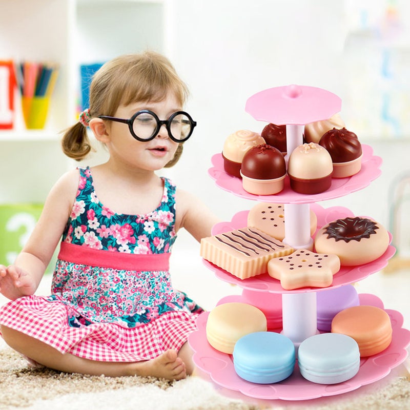2 Sets Kids Simulation Birthday Cake Toys Playing House Plaything - Image 4