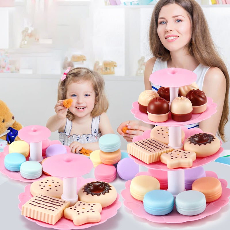 2 Sets Kids Simulation Birthday Cake Toys Playing House Plaything - Image 3