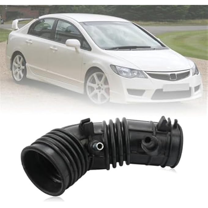 Wivplex Air Intake Car Rubber Cleaner Hose Flow Tube, for Civic, FD2 2003 2004 2005 OEM:17228-RRA-A01 Car Air Intake Hose Pipe - Image 2