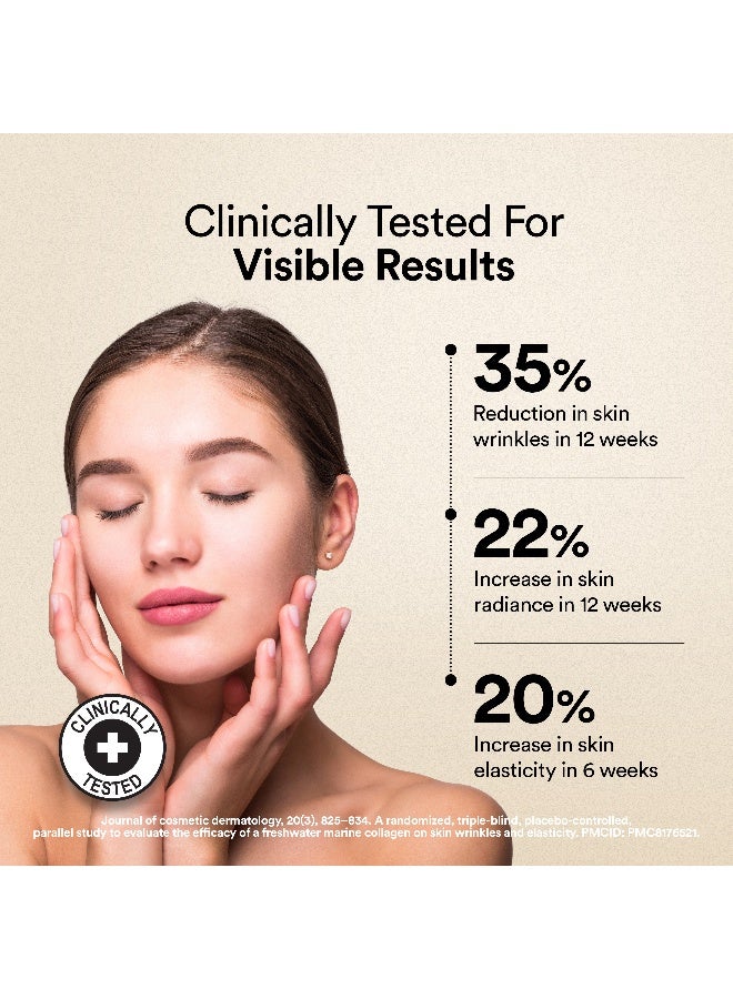 WELLBEING NUTRITION Pure Korean Marine Collagen Supplements for Women & Men|Clinically Proven Type 1 & 3 Hydrolyzed Peptides|For Anti-Aging,Radiant Skin & Hair Growth|Unflavored - 6 Sachets, 48 grams - Image 5