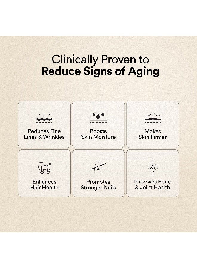 WELLBEING NUTRITION Pure Korean Marine Collagen Supplements for Women & Men|Clinically Proven Type 1 & 3 Hydrolyzed Peptides|For Anti-Aging,Radiant Skin & Hair Growth|Unflavored - 6 Sachets, 48 grams - Image 4