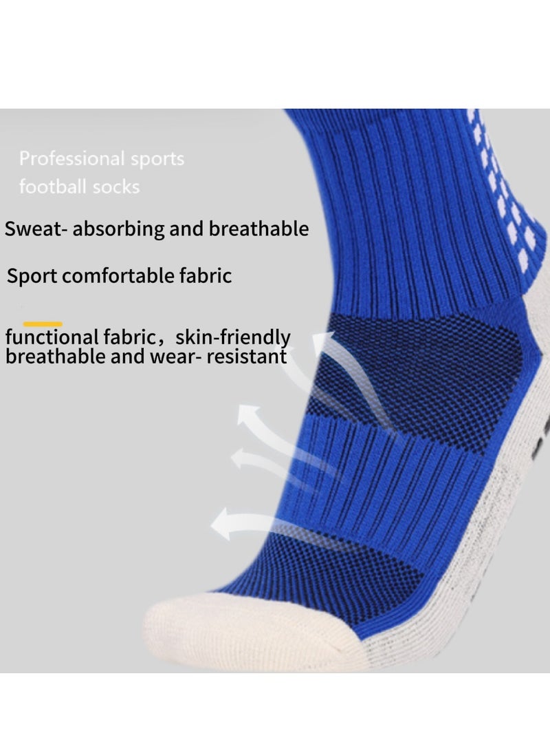 Kenzs 3 Pairs of Football Anti-Slip Socks Gel Socks for Men Women Kids Anti-Slip Football Socks Suitable for Football Basketball Yoga - Image 4