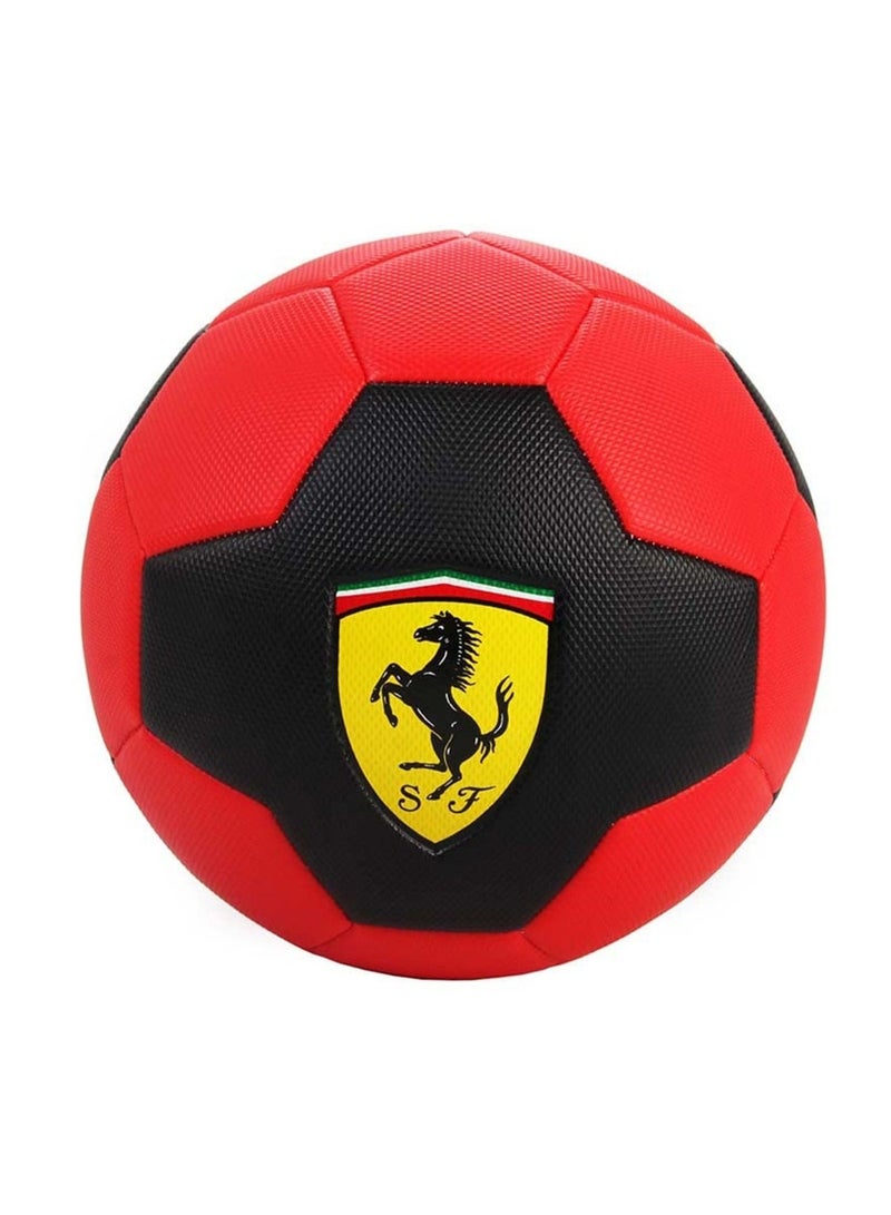 Ferrari 5 Size Soccer Ball - Black/Red - Image 1