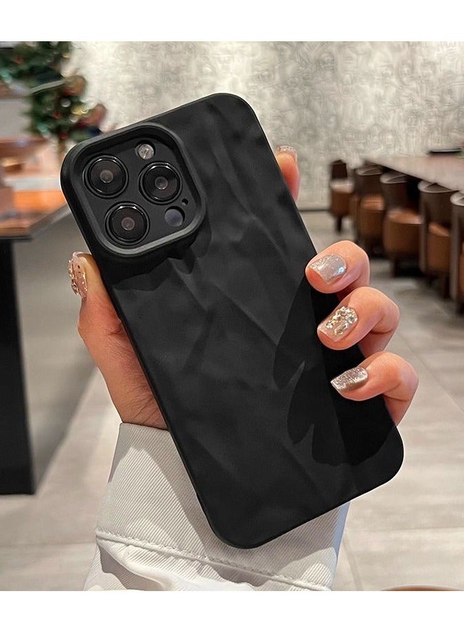Matte Black Marble Case for iPhone 16 Pro Max – Textured Design, Shockproof, Anti-Fingerprint - Image 3