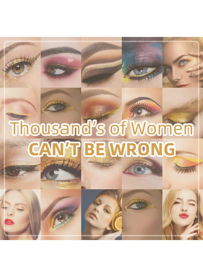 docolor Waterproof Eyeliner Pen Super Slim Liquid Eye Liner Gel - Gold - Image 5