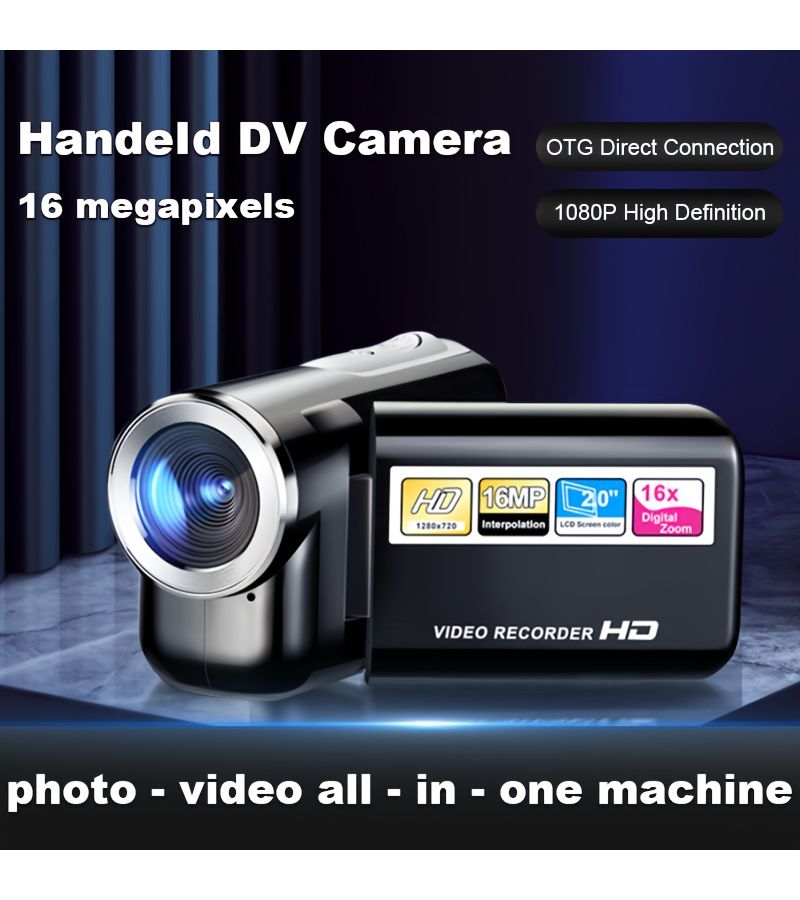 Generic Generic Handheld Dv Camera 1080p Auto Focus 6x Digital Zoom Beginner Friendly Camcorder ZC01F9361246935B4623DZ