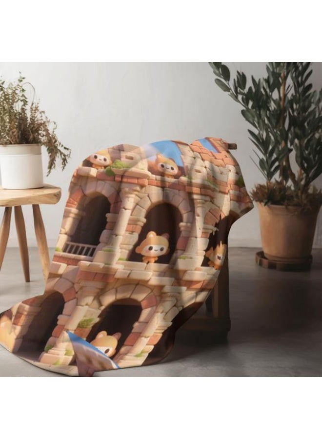 general Baby and children's cartoon flannel thin blanket (warm and comfortable, suitable for sleep, game use) 70cm*100cm - Image 4