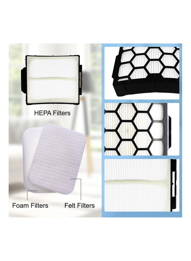 SYOSI Replacement Filter Set for Shark NV602UK NV602UKT NV702UK NV702UKT Upright Vacuums OEM (1+2)