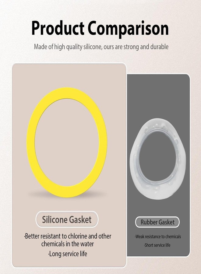 Ullnosoo Flush Valve Seal for Kohler, 3 Pack Upgraded Silicone Toilet Replacement Tank Parts for K-GP1059291 Canister Flush Valve Kit Gasket - Image 3