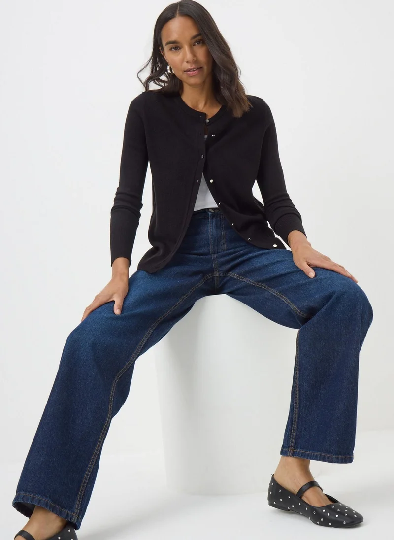 Matalan Black Button Soft Cardigan