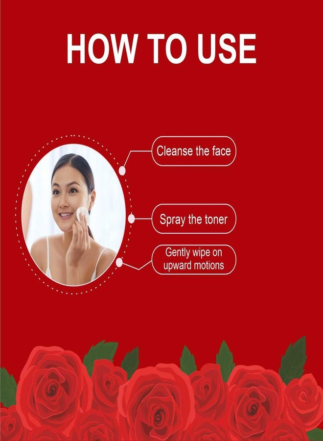 Bon Austin Rose Face Toner for Radiant Glow Skin Toner with Vitamin C/Pore Tightening Toner for Men & Women Pack of 2 of 100 ML - Image 4
