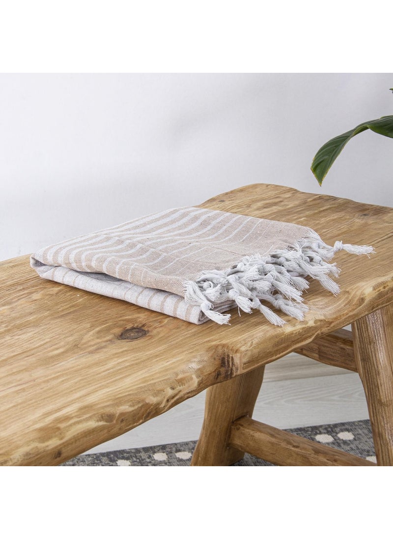 Homedius - Cotton Loincloth Alagra Beige Set of 2 - Image 1