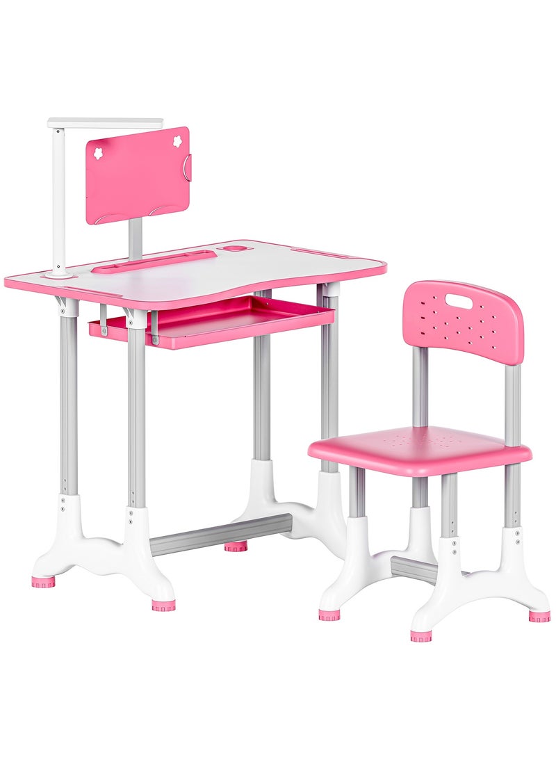Funz - Educational children's desk consisting of a study table and chair with Light - Image 1