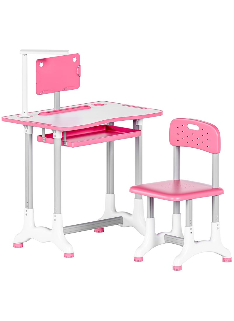 Funz - Educational children's desk consisting of a study table and chair with Light - Image 1