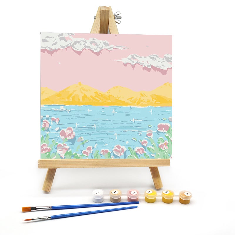 Digital Oil Painting Diy Filling Oil Painting Cartoon Kidsren'S Handmade Coloring Painting 20*20Cm Manufacturer Dropshipping - Image 3