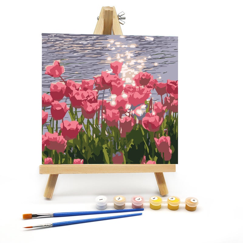 Digital Oil Painting Diy Filling Oil Painting Cartoon Kidsren'S Handmade Coloring Painting 20*20Cm Manufacturer Dropshipping - Image 2