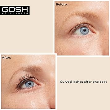 GOSH Catchy Eyes Mascara Waterproof for Extra Long Defined Eyelashes I for the Best Cat Eye Effect I Waterproof Mascara I FragranceFree SkinFriendly Ideal for Sports Beach I 001 Black - Image 3