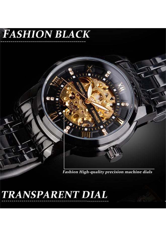 DUNISO Automatic Watch for Men，Luxury Automatic Machenical Watch,Stainless Steel Mechanical Wrist Watch,Daily Life Waterproof Design，Suitable for Daily Business Meetings and Gatherings - Image 5