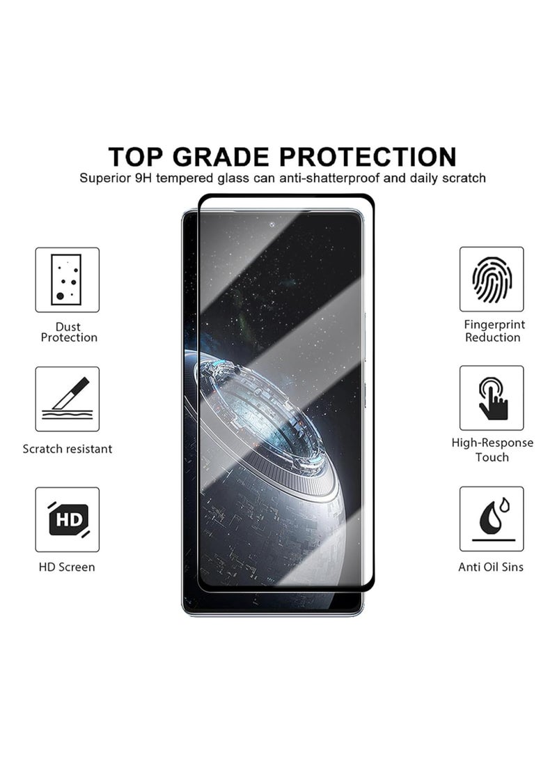 Fankalo - [1+2 Sets] For Samsung Galaxy A06 Case & Screen Protector Transparent Frame Protective Cover with 2 Tempered Glass Screen Protector - Image 1