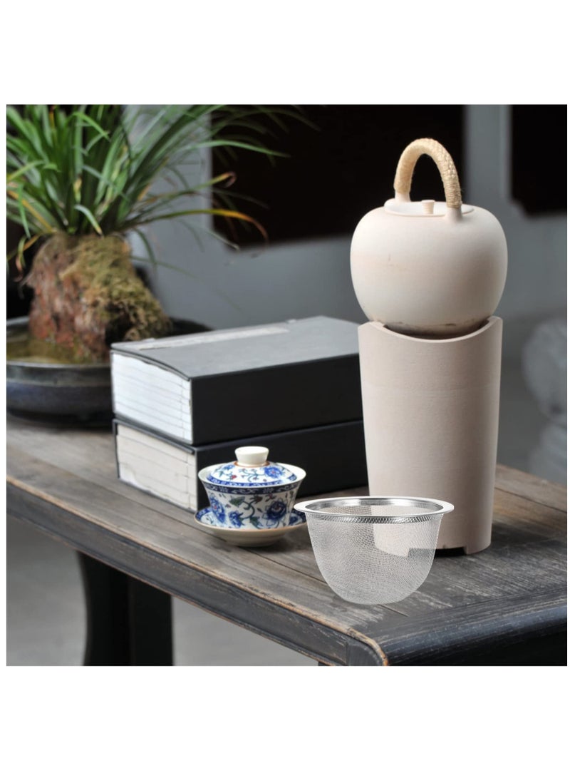 SOLARAE 8 Pcs Stainless Steel Tea Filter Metal Teapot Replacement Mesh Strainer Insert For Coffee Tea Maker Coffee Brewers Diameter, 6.9Ã—5cm - Image 5