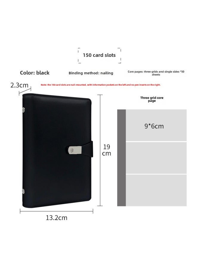 Loose-leaf Business Card Holder Business Card Book Large Capacity Card Bag Bank Card Small Card Book Card Collection Book Logo System - Image 1