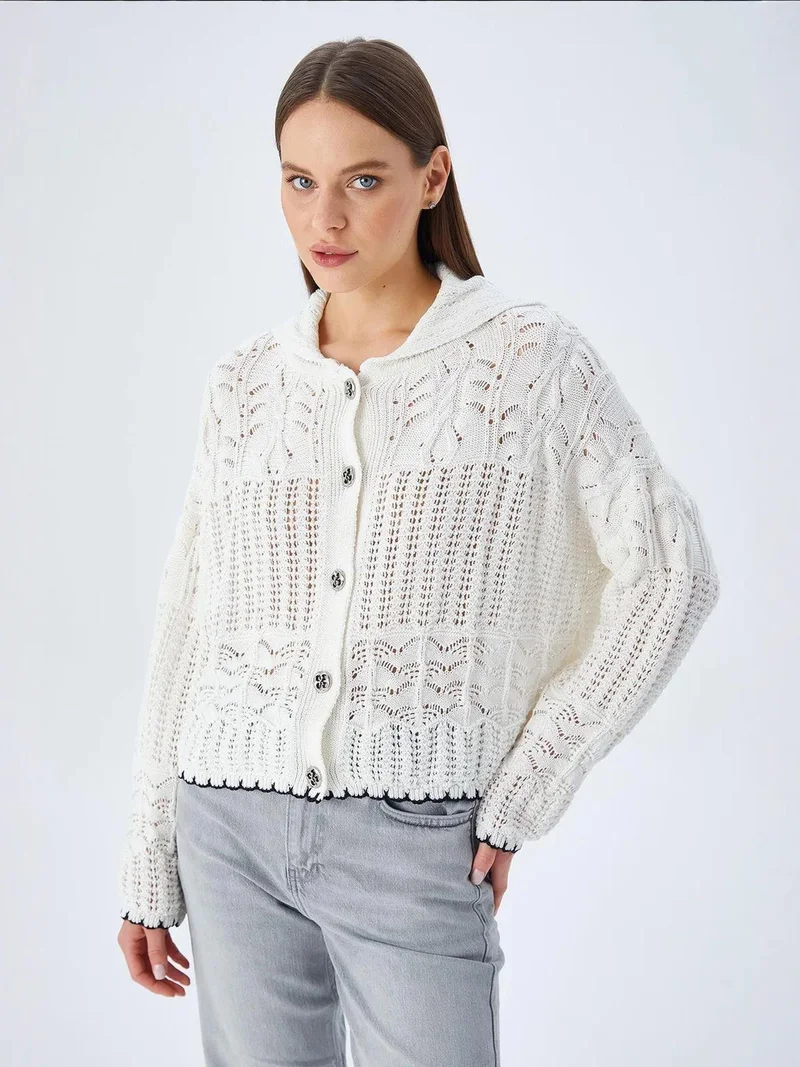 ميكسراي كارديجان ميكسراي محبوك بنقوش وأزرار