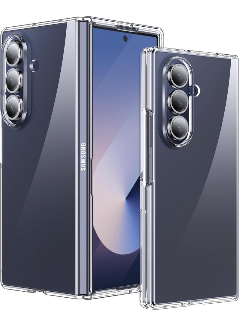 Crystal Clear Case for Samsung Galaxy Z Fold 7 Case, Slim Fit Transparent Hard PC Back Bumper Protective Shockproof Scratch Resistant Case for Samsung Galaxy Z Fold7 5G 2025 - Image 1