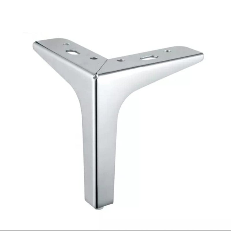 PH Sofa Leg Finish T Shape Set of 4 Stylish Durable Furniture Legs for Sofa Couch Chairs More Includes Mounting Screws for Easy Installation Ideal for Modern Home Decor Silver 4 INCHES - Image 1