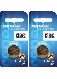 Renata 2-Pieces Renata CR2032 Lithium 3V Batteries  - Image 1