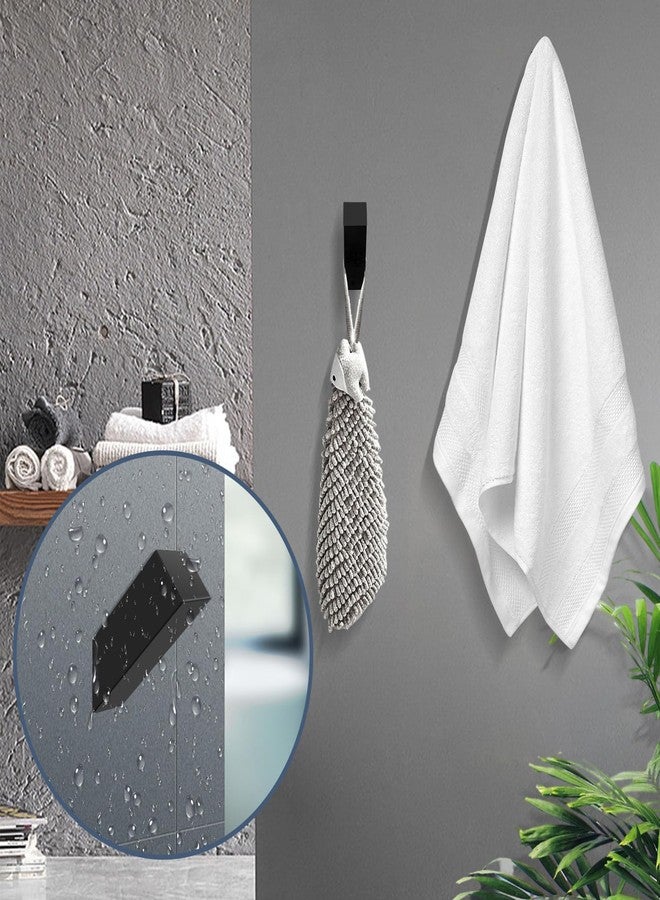 Ranzdn Black Towel Hooks Wall Mounted, SUS 304 Stainless Steel Towel & Robe Hooks, Modern Heavy Duty Wall Hooks Waterproof for Bathroom and Outdoor, Matte Black (4-Pack) - Image 5