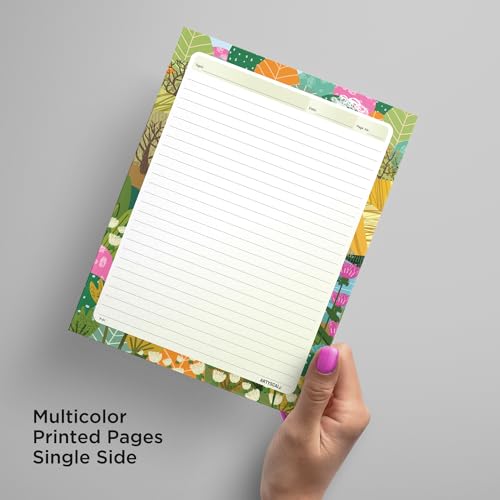 ARTYSCALE A4 Designer Multicolour Project 100 GSM Paper Sheet (One Side Ruled) for School, Colleges Assignments, Creative Art & Craft Practical Work, Floral Art Design (50 Sheets) - Image 3
