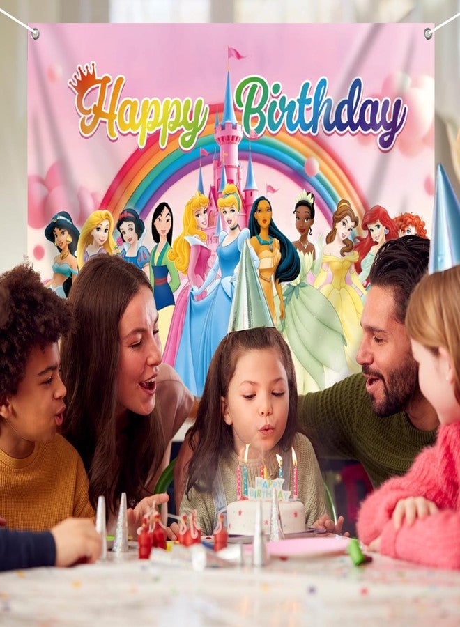 نيو بارلي خلفية أميرة، زينة حفلة عيد ميلاد أميرة 7×5 قدم، خلفية أميرة لحفلة عيد ميلاد الفتيات، ديكور تصوير حفلة عيد ميلاد أميرة سعيد داخلي وخارجي - Image 5