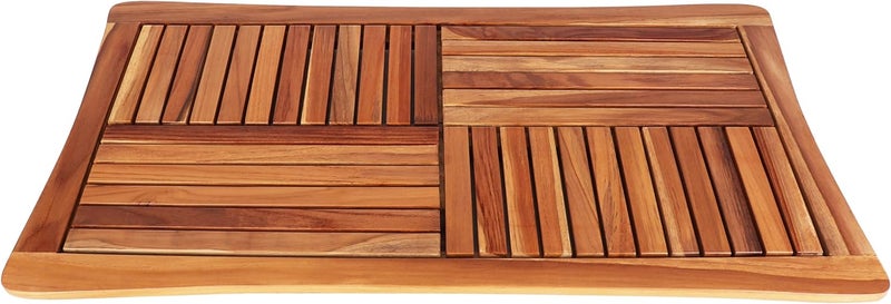 Belari Teak Shower Mat – Natural Wooden Bath Mat for Bathroom & Outdoor Use – Water-Resistant, Non-Slip Teak Wood Shower Floor Mat – Spa Quality, Eco-Friendly, Durable Indoor Outdoor Teak Mat (Centrum) - Image 3